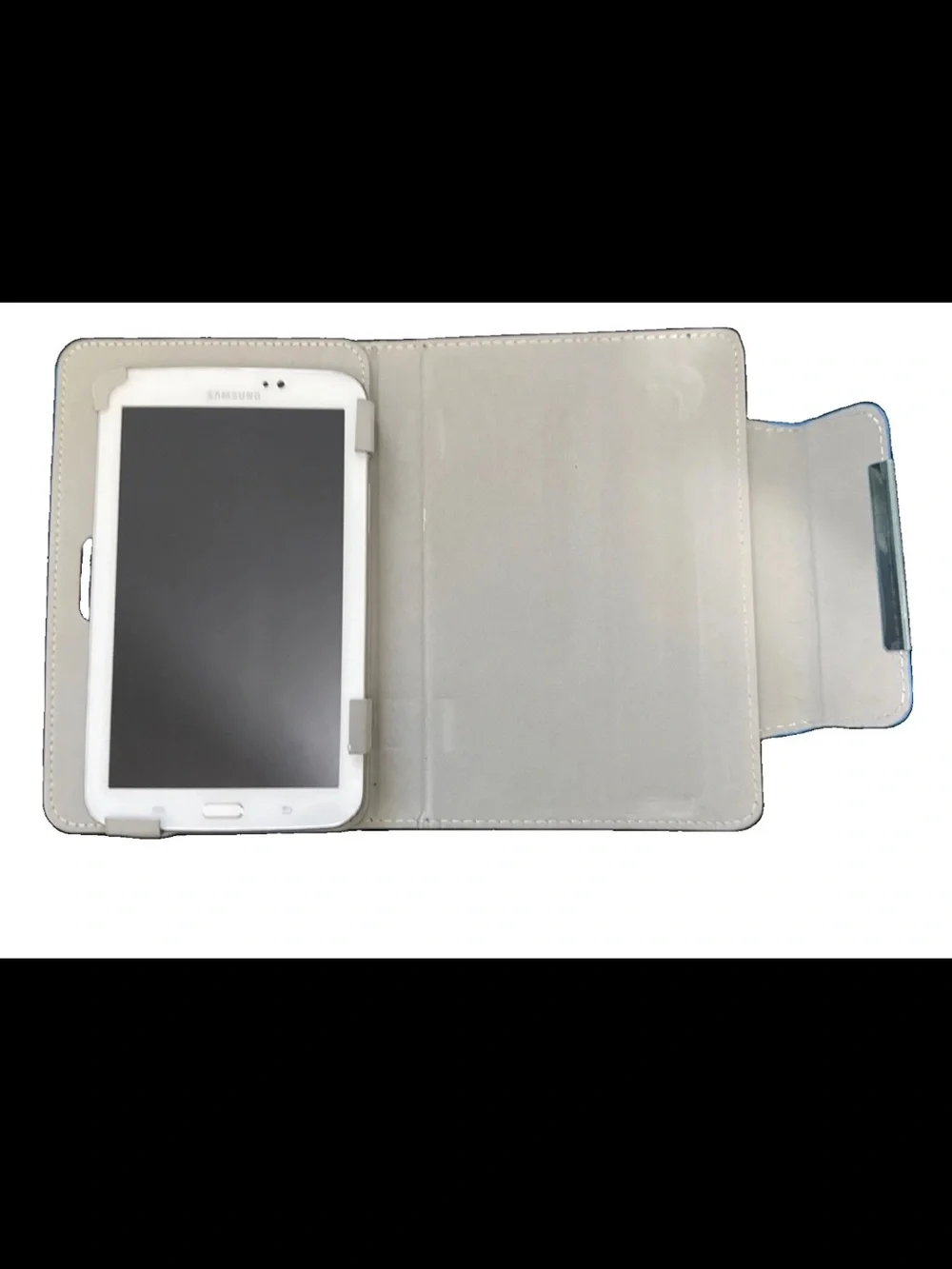Samsung Galaxy 8 GB White Model SM-217S with Blue Folio Case